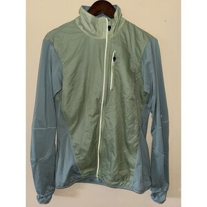 adidas by Stella McCartney Women's Full-Zip Running Midlayer Jacket Green Size L
